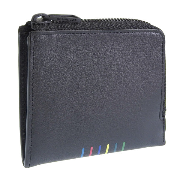 ポールスミス 財布 メンズ ミニ財布 アウトレット レザー ブラック PSME0147 PAUL SMITH 母の日 土日祝も毎日発送します