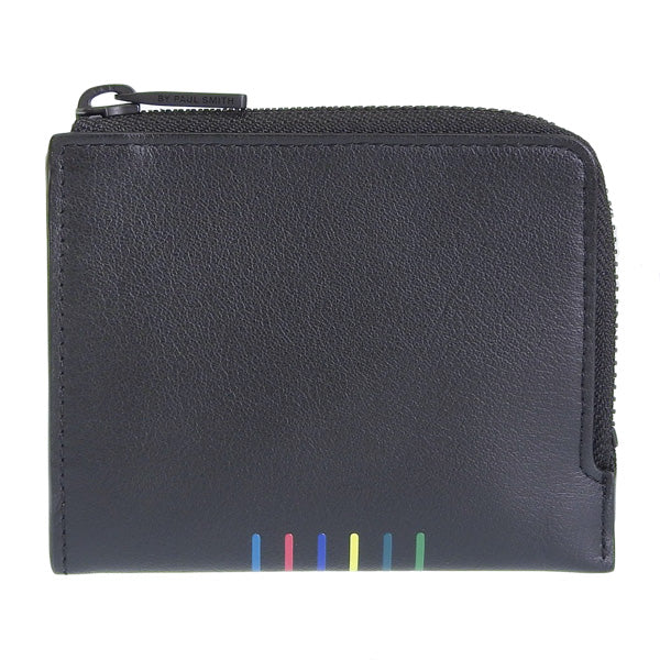 ポールスミス 財布 メンズ ミニ財布 アウトレット レザー ブラック PSME0147 PAUL SMITH 母の日 土日祝も毎日発送します