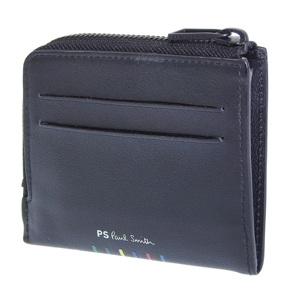 ポールスミス 財布 メンズ ミニ財布 アウトレット レザー ブラック PSME0147 PAUL SMITH 母の日 土日祝も毎日発送します