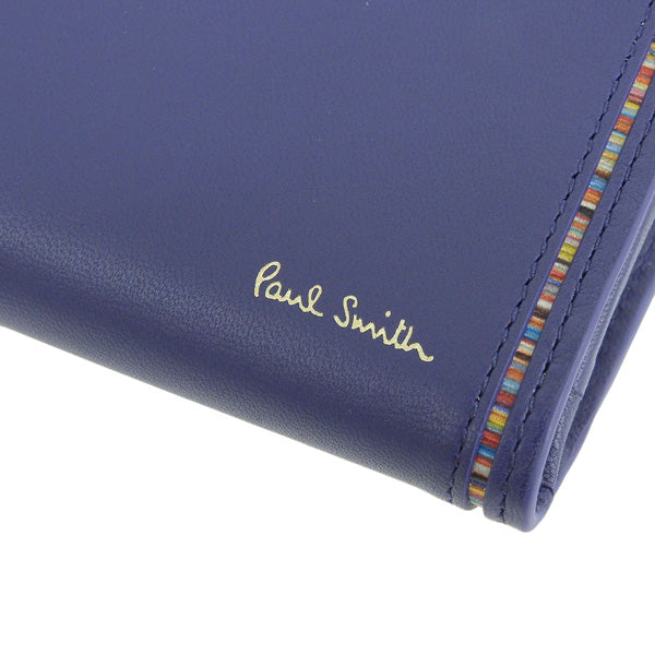ポールスミス 小物 メンズ レディース アウトレット 4連 キーケース 鍵入れ レザー ブルー BPS276 PSMK0134 PAUL SMITH bps27630