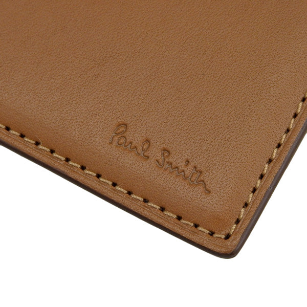 ポールスミス 小物 メンズ レディース カードケース アウトレット レザー キャメル PSMP0095 PAUL SMITH 母の日 土日祝も毎日発送します