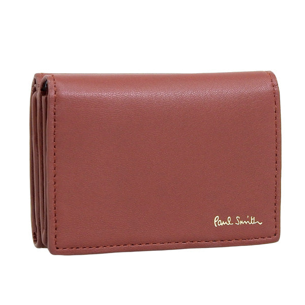 ポールスミス 財布 メンズ アウトレット 三つ折り財布 レザー レンガ MSTトリム IN PSMSW0253 PAUL SMITH bps20322 母の日 土日祝も毎日発送します