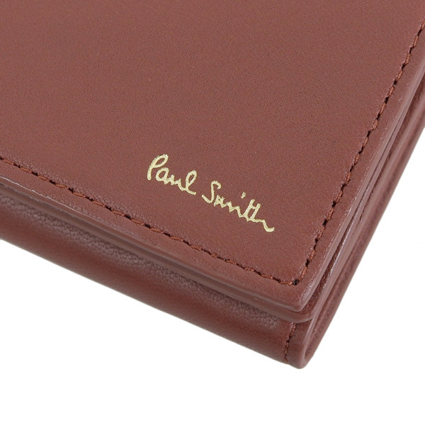 ポールスミス 財布 メンズ アウトレット 三つ折り財布 レザー レンガ MSTトリム IN PSMSW0253 PAUL SMITH bps20322 母の日 土日祝も毎日発送します