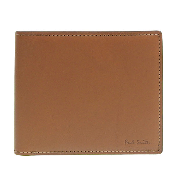 ポールスミス 財布 メンズ 二つ折り財布 アウトレット レザー キャメル PSMSW0283 PAUL SMITH 一粒万倍日