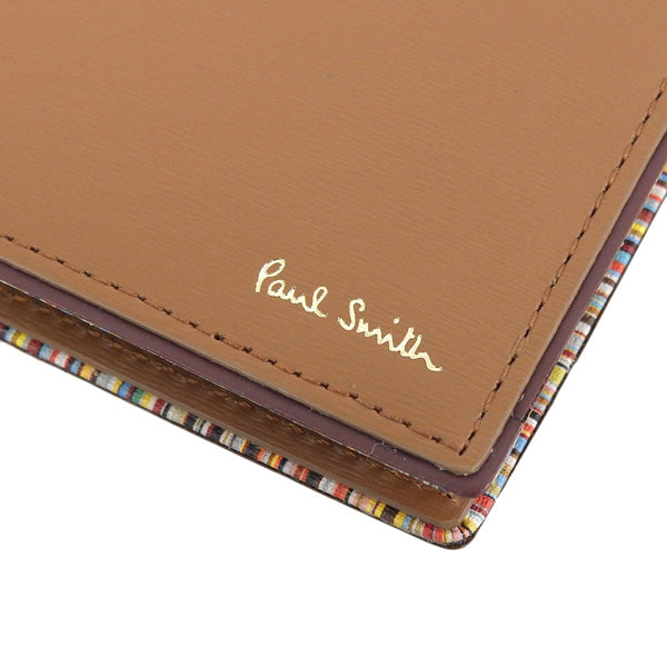 ポールスミス 財布 メンズ 二つ折り財布 アウトレット レザー タン PSMSW0285 PAUL SMITH 一粒万倍日 母の日 土日祝も毎日発送します