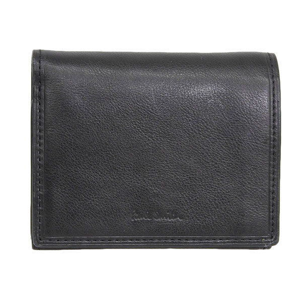 ポールスミス 財布 メンズ レディース 三つ折り財布 アウトレット レザー ブラック PAUL SMITH