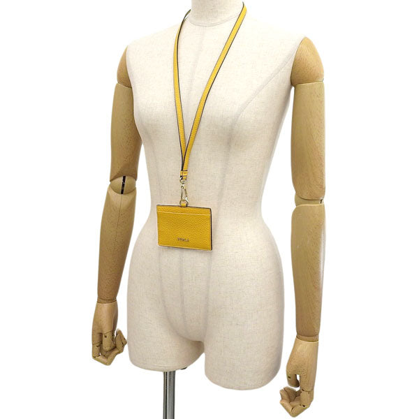 フルラ カードケース パスケース 定期入れ レディース アウトレット レザー イエロー FURLA RIZY-BADGE HOLDER S PU47RZYBX03050564S