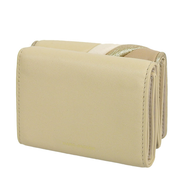 マークジェイコブス MARC JACOBS 三つ折り財布 財布 レザー ベージュマルチ レディース s160l01re21-280 一粒万倍日 母の日 土日祝も毎日発送します