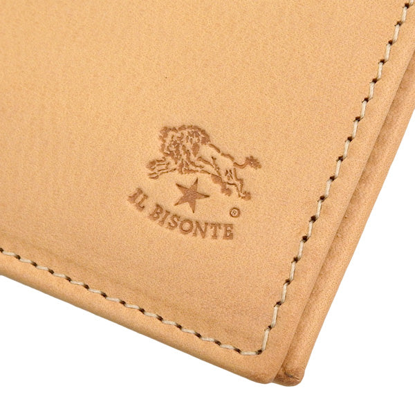 イルビゾンテ 財布 メンズ 二つ折り財布 レザー ナチュラル SBW019PV0005NA106 IL BISONTE 母の日 土日祝も毎日発送します