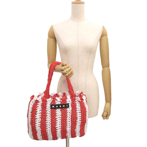 マルニ バッグ レディース トートバッグ アウトレット ラズベリーレッド SHOPPING BAG SHMH0051A0STR60 MARNI 母の日 土日祝も毎日発送します