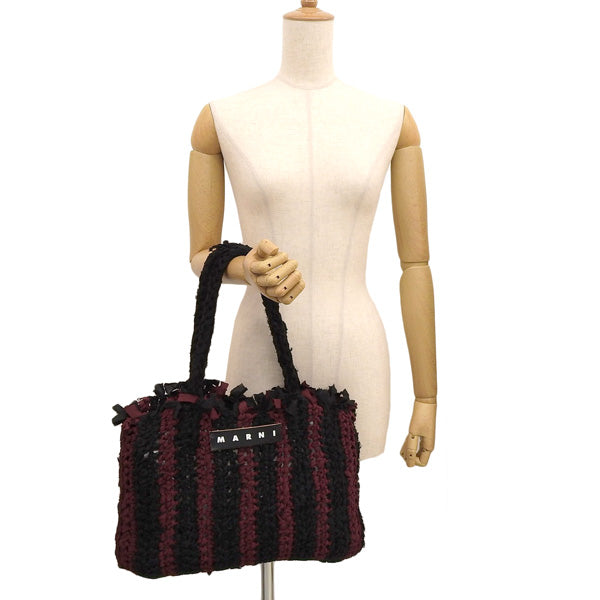 マルニ バッグ レディース トートバッグ アウトレット バーガンディー SHOPPING BAG SHMH0051A0STR79 MARNI 母の日 土日祝も毎日発送します