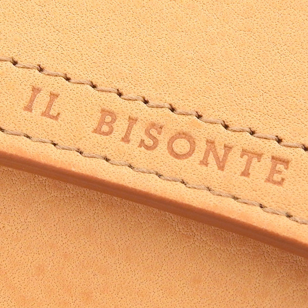 イルビゾンテ IL BISONTE 二つ折り財布 レザー ライトベージュ系 メンズ レディース ssw005pvx001na245h 父の日 一粒万倍日