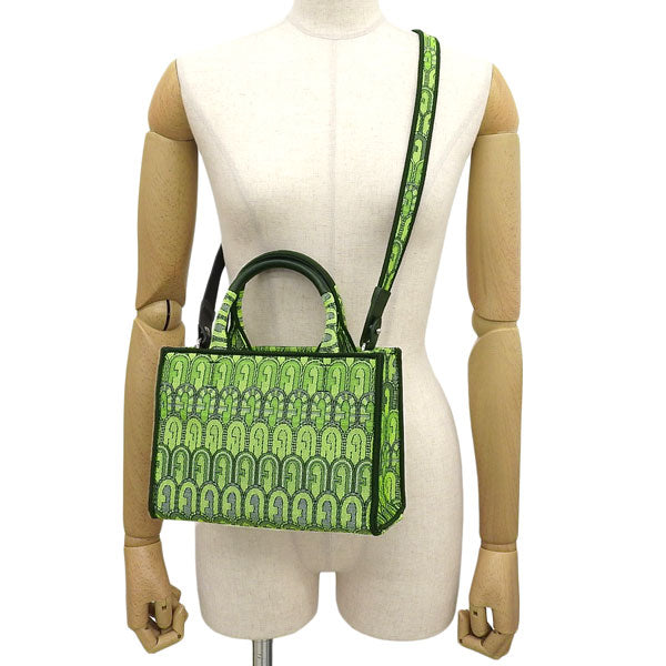 フルラ バッグ レディース 2WAY トートバッグ ショルダーバッグ アウトレット グリーンマルチ オポチュニティ FURLA OPPORTUNITY-TOTE MINI BAG WB00352AX07771544S
