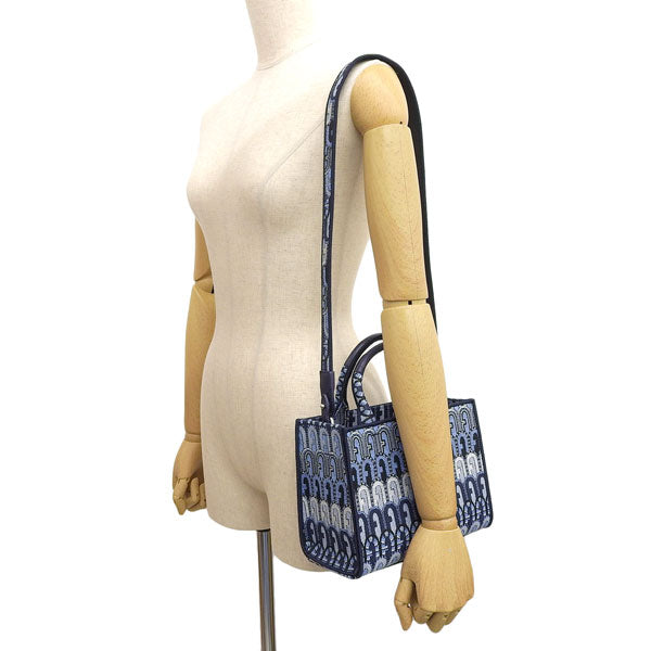 フルラ FURLA OPPORTUNITY MINI TOTE ショルダーバッグ 2WAY バッグ ジャカード ブルーデニムマルチ レディース wb00352ax0777tde00 レディース 女性 プレゼント ブランド ギフト 母の日 土日祝も毎日発送します