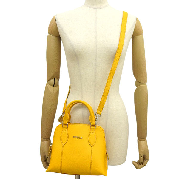 フルラ バッグ レディース 2WAY ショルダーバッグ ハンドバッグ アウトレット レザー イエロー FURLA VITTORIA MINI DOME BAG WB00539BX03060564S