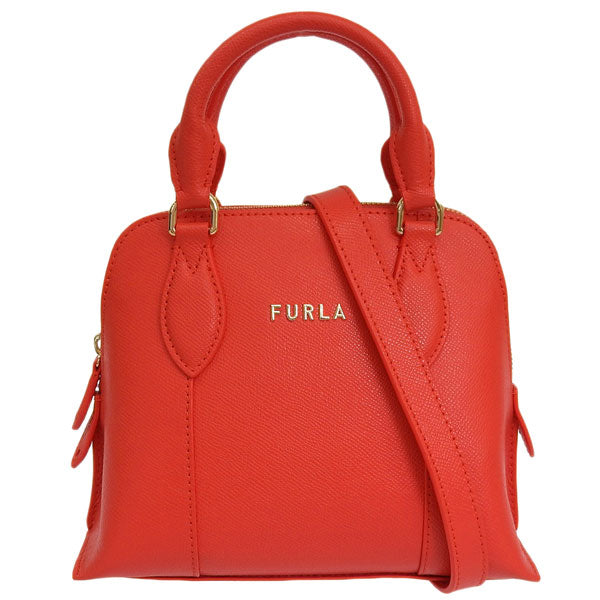 フルラ バッグ レディース 2WAY ショルダーバッグ ハンドバッグ アウトレット レザー レッド FURLA VITTORIA S DOME BAG WB00539BX030609A00
