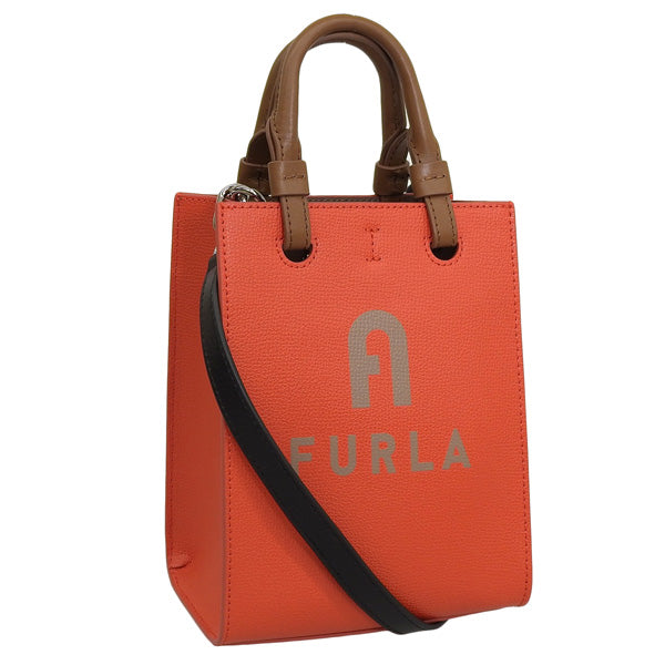 フルラ ハンドバック 2WAYバッグ ショルダーバッグ レディース レザー レッド FURLA VARSITY STYLE MINI TOTE N/S WB00729BX12301653S FURLA
