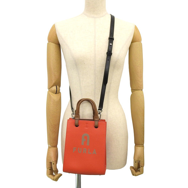 フルラ ハンドバック 2WAYバッグ ショルダーバッグ レディース レザー レッド FURLA VARSITY STYLE MINI TOTE N/S WB00729BX12301653S FURLA
