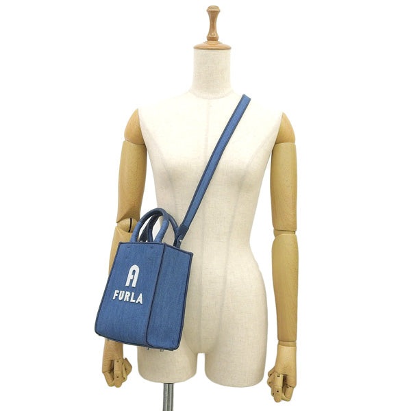 フルラ バッグ レディース 2WAY トートバッグ デニム FURLA OPPORTUNITY MINI TOTE N/S WB00831BX15442157S FURLA
