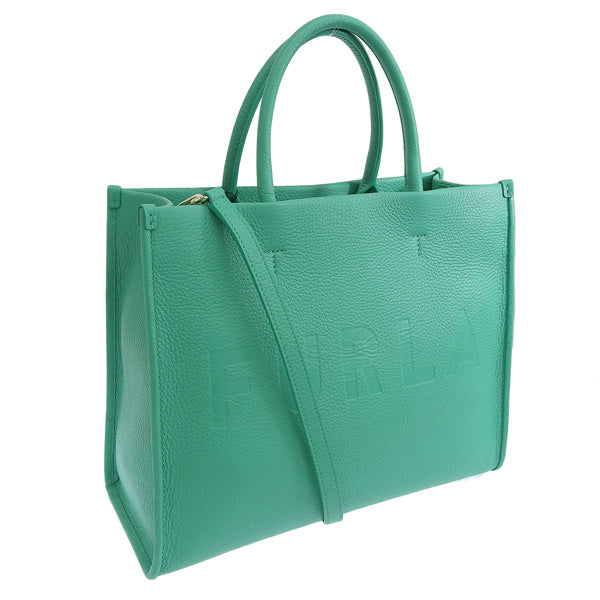 フルラ バッグ レディース トートバッグ 2WAYバッグ ショルダーバッグ レザー グリーン WONDERFURLA M TOTE WB00842BX1442EME00 FURLA 母の日 土日祝も毎日発送します