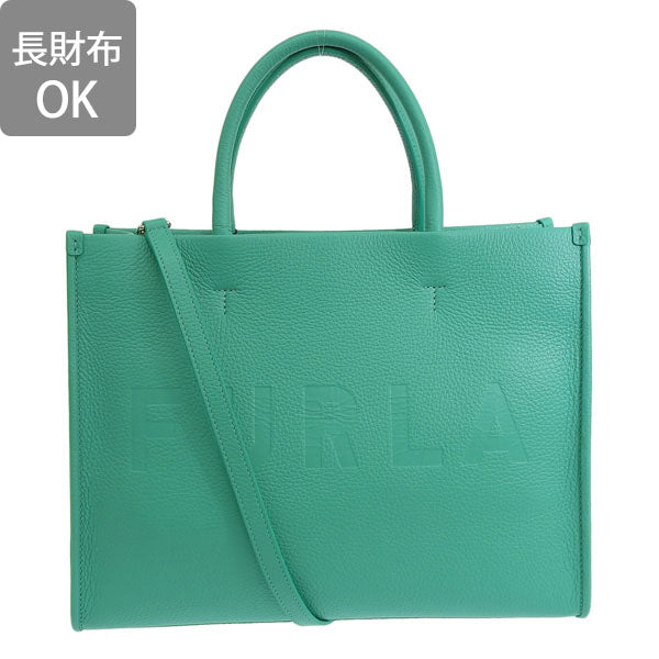 フルラ バッグ レディース トートバッグ 2WAYバッグ ショルダーバッグ レザー グリーン WONDERFURLA M TOTE WB00842BX1442EME00 FURLA 母の日 土日祝も毎日発送します