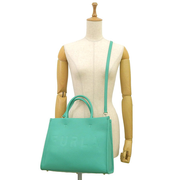 フルラ バッグ レディース トートバッグ 2WAYバッグ ショルダーバッグ レザー グリーン WONDERFURLA M TOTE WB00842BX1442EME00 FURLA 母の日 土日祝も毎日発送します