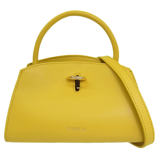 フルラ バッグ レディース 2WAY ショルダーバッグ ハンドバッグ アウトレット レザー イエロー FURLA GENES TOTE MINI BAG WB00869BX0053HY000