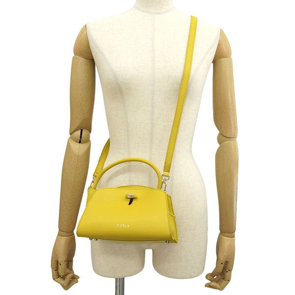 フルラ バッグ レディース 2WAY ショルダーバッグ ハンドバッグ アウトレット レザー イエロー FURLA GENES TOTE MINI BAG WB00869BX0053HY000