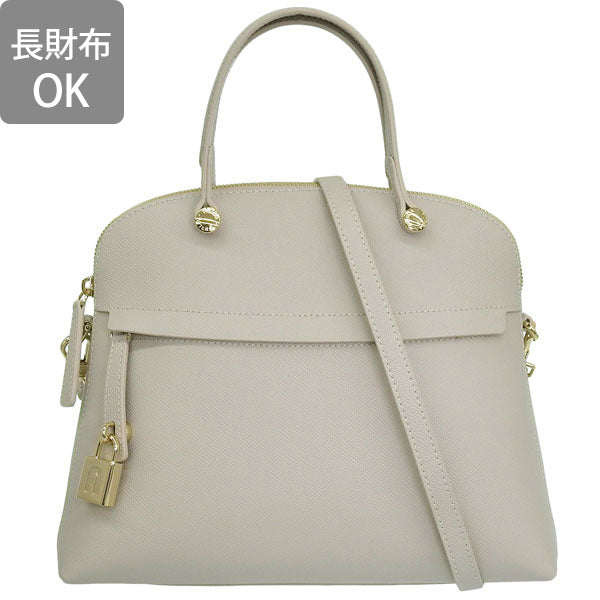 フルラ バッグ レディース 2WAY トートバッグ ショルダーバッグ アウトレット ライトグレー FURLA CLASSIC-M DOME BAG WB01285BX0306GDJ00