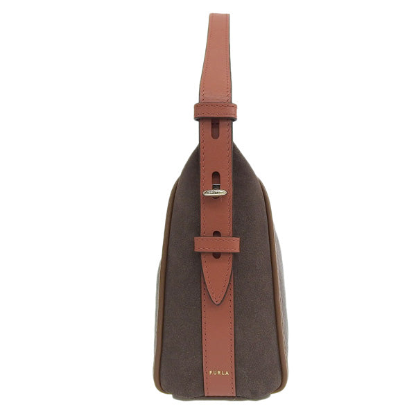 フルラ バッグ レディース ハンドバッグ レザー スエード ブラウン FURLA NET MINI HOBO WE00142BX08531591S FURLA