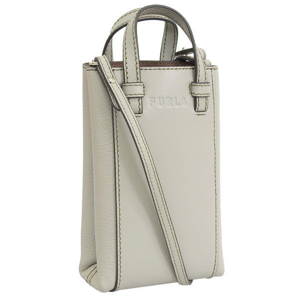 フルラ バッグ レディース ショルダーバッグ 2WAYバッグ ハンドバッグ レザー グレー FURLA MIASTELLA MINI VERTICAL CROSSBODY WE00289BX0053M7Y00 FURLA