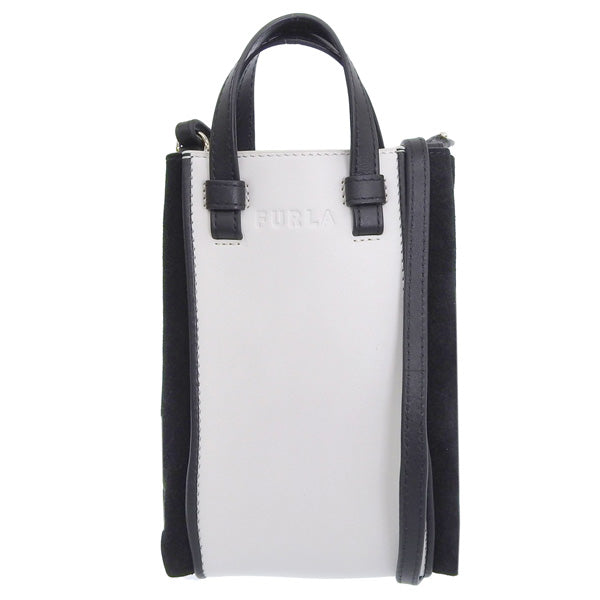 フルラ バッグ レディース ショルダーバッグ アウトレット レザー ホワイト×ブラック ミアステラ FURLA MIASTELLA CROSSBODY MINI BAG WE00289BX04581843S