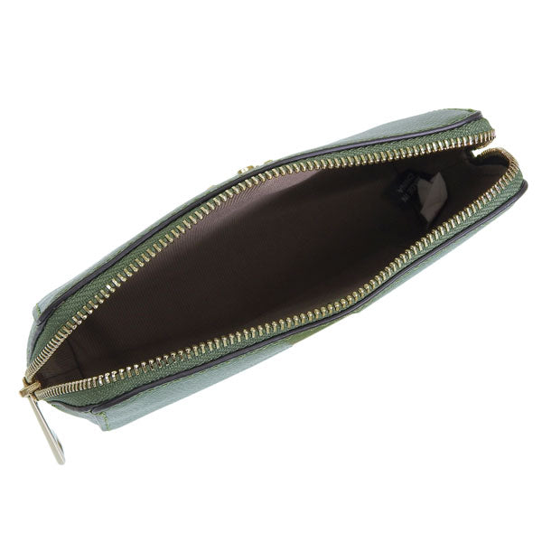 フルラ コスメポーチ 化粧ポーチ レディース アウトレット レザー グリーン カメリア FURLA CAMELIA-COSMETIC CASE M WE00449ARE0002813S