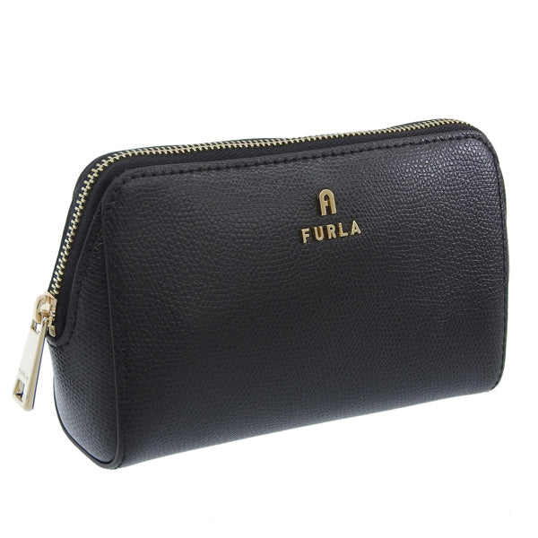 フルラ 小物 レディース ポーチ レザー ブラック FURLA CAMELIA M COSMETIC CASE WE00449ARE000O6000 FURLA 母の日 土日祝も毎日発送します