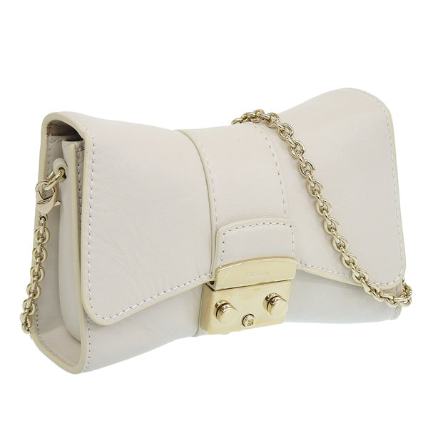 フルラ バッグ レディース チェーン ショルダーバッグ アウトレット レザー ライトグレー メトロポリス METROPOLIS CROSSBODY MINI WE00527BX17091704S FURLA 母の日 土日祝も毎日発送します