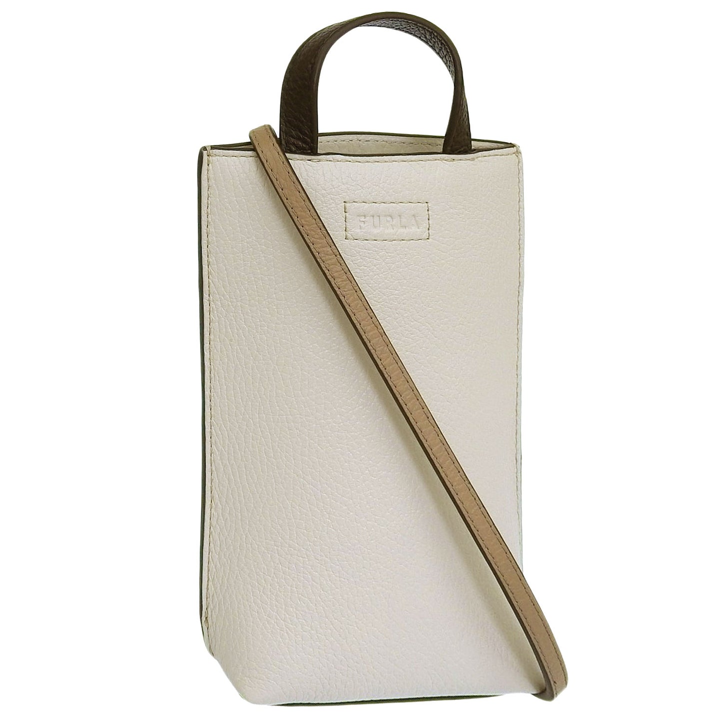 フルラ バッグ レディース ショルダーバッグ 縦型 レザー ホワイト カメリア CAMELIA VERTICAL CROSSBODY WE00569HSC0002742S FURLA