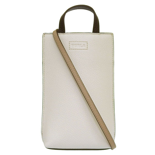 フルラ バッグ レディース ショルダーバッグ 縦型 レザー ホワイト カメリア CAMELIA VERTICAL CROSSBODY WE00569HSC0002742S FURLA