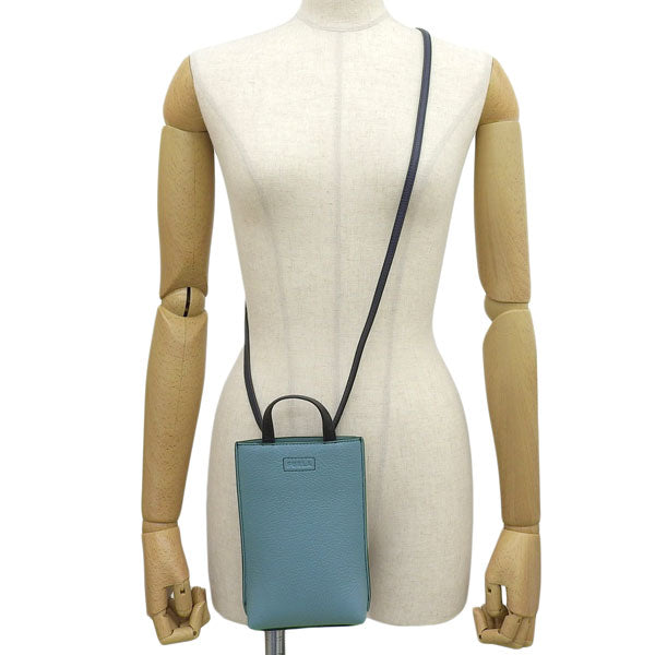 フルラ バッグ レディース ショルダーバッグ 縦型 レザー ブルー カメリア CAMELIA VERTICAL CROSSBODY WE00569HSC0002743S FURLA