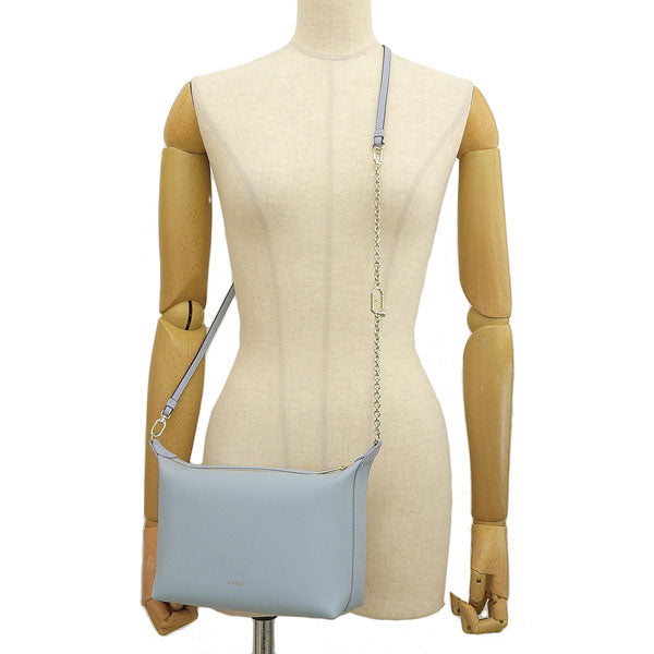 フルラ バッグ レディース 2WAY ショルダーバッグ アウトレット レザー ブルーグレー ヌヴォラ FURLA NUVOLA MINI CROSSBODY HOBO WE00662BX310455000