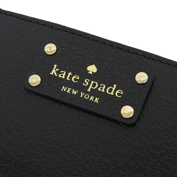 ケイトスペード KATE SPADE パスケース 定期入れ ブラック レザー wlru1147-001