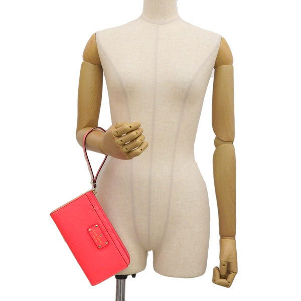 ケイトスペード 財布 レディース L字長財布 レザー ホットピンク wellesley layton WLRU1779-684 KATE SPADE