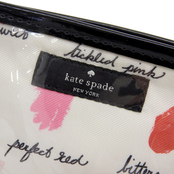 ケイトスペード コスメポーチ 化粧ポーチ トラベルポーチ レディース ホワイトマルチ lilac court medium heddy WLRU2143-978 KATE SPADE