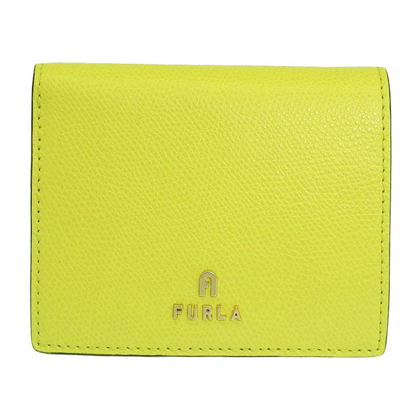 フルラ 財布 レディース 二つ折り財布 アウトレット レザー イエロー カメリア FURLA CAMELIA COMPACT S WALLET BIFOLD WP00304ARE0003128S