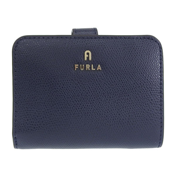 フルラ 財布 レディース 二つ折り財布 アウトレット レザー ネイビー カメリア FURLA CAMELIA S COMPACT WALLET WP00315ARE0002717S