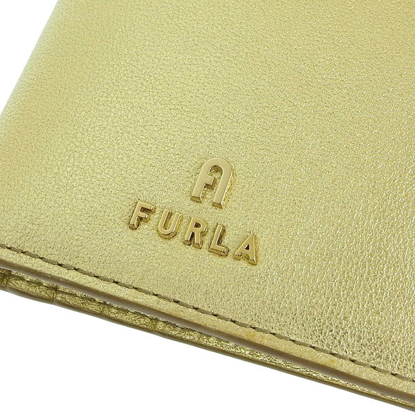 フルラ 財布 レディース 二つ折り財布 アウトレット レザー ゴールド カメリア FURLA CAMELIA S COMPACT WALLET WP00389BX2658CGD00