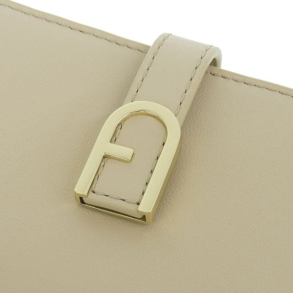 フルラ 財布 レディース 二つ折り財布 レザー ベージュ FURLA FLOW S COMPACT WALLET WP00401BX20458E000