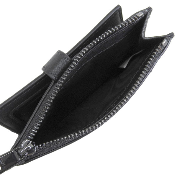 フルラ カードケース レディース パスケース 定期入れ コインケース 小銭入れ レザー ブラック フロー FLOW M CARD CASE WP00403BX2045O6000 FURLA