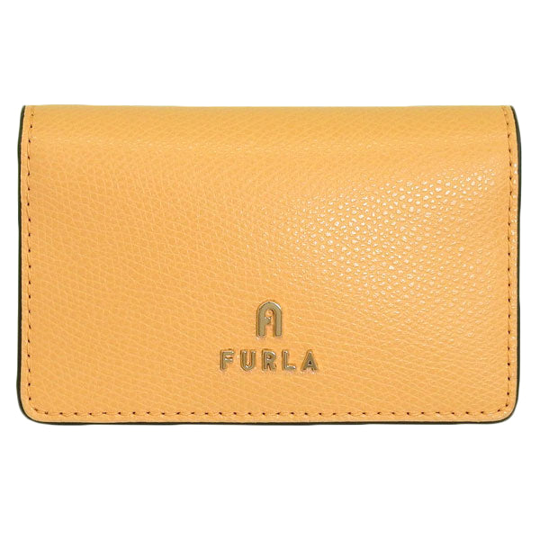 フルラ 名刺入れ レディース カードケース レザー イエロー×ベージュ カメリア FURLA CAMELIA BUSINESS CARD CASE WP00408ARE0003592S