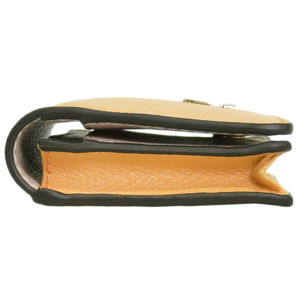 フルラ 名刺入れ レディース カードケース レザー イエロー×ベージュ カメリア FURLA CAMELIA BUSINESS CARD CASE WP00408ARE0003592S