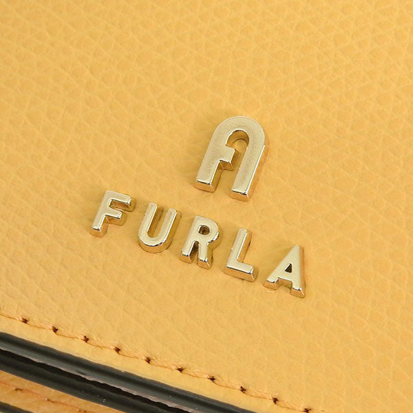フルラ 名刺入れ レディース カードケース レザー イエロー×ベージュ カメリア FURLA CAMELIA BUSINESS CARD CASE WP00408ARE0003592S